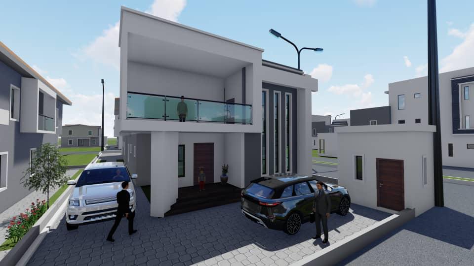 4 Bedroom Fully Deatached Building  337.5 Sqm (75 by 50 feet)